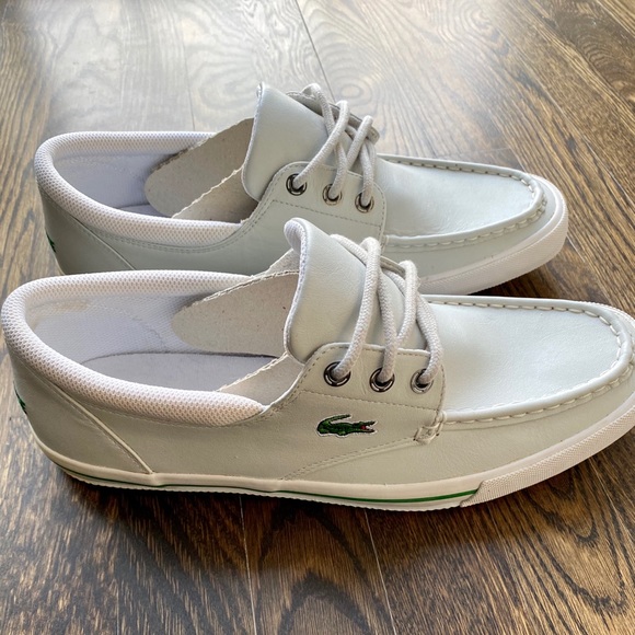 NWOT Men’s Lacoste Shakespeare boat shoes size 11